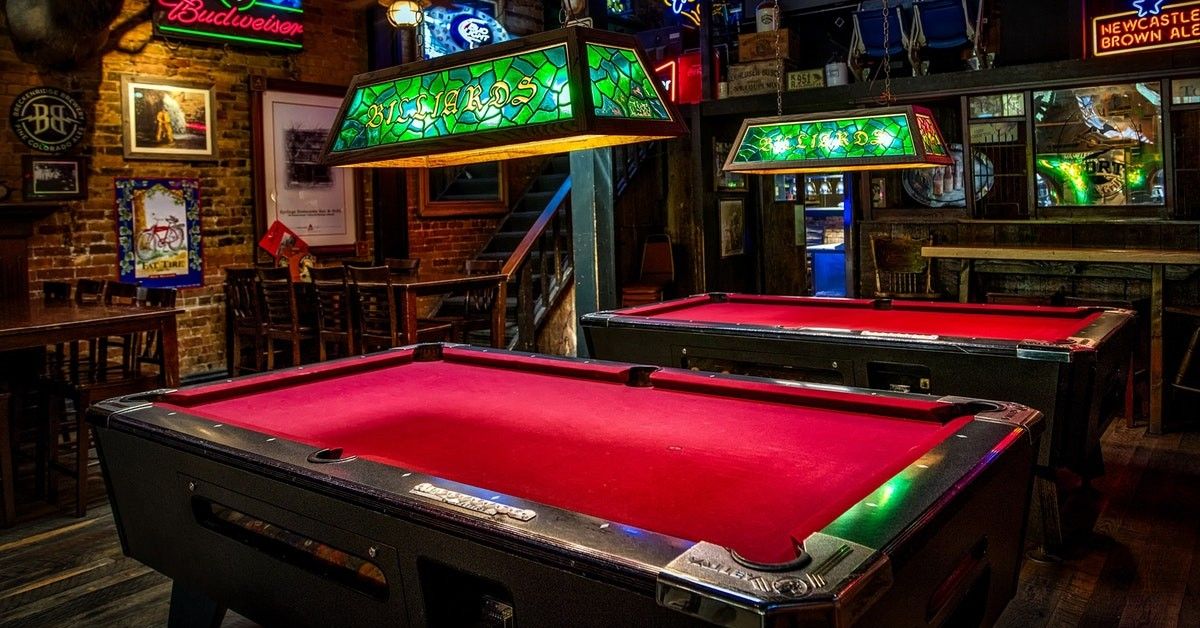 bar with billiard tables